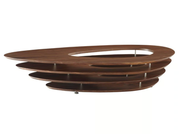 INTERSTICE - Low walnut coffee table by Ligne Roset - view 2